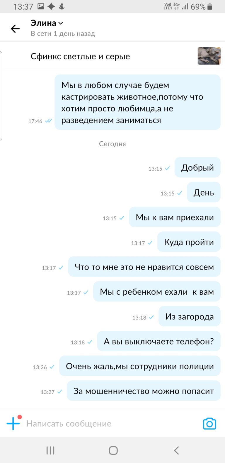 Продавец сфинксов Мошенница